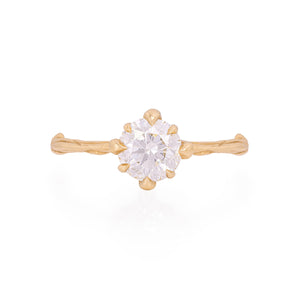 Forever 1ct Lab-Grown Diamond Engagement Ring - 14k Gold Twig Band